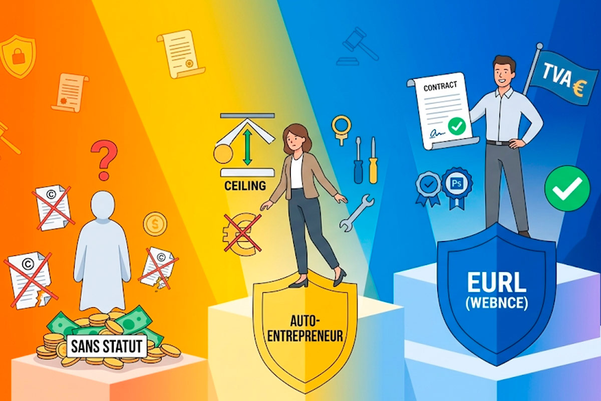 EURL, SASU, Auto-entrepreneur : Quel statut de votre prestataire web, protège le mieux votre PME ?