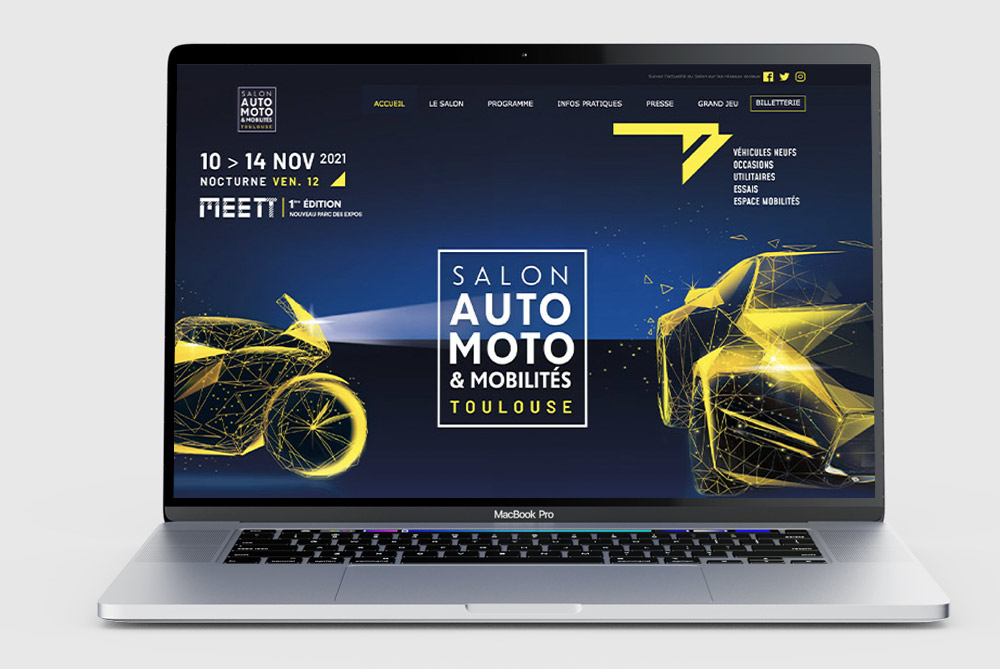 Refonte site web du Salon de l'auto de Toulouse