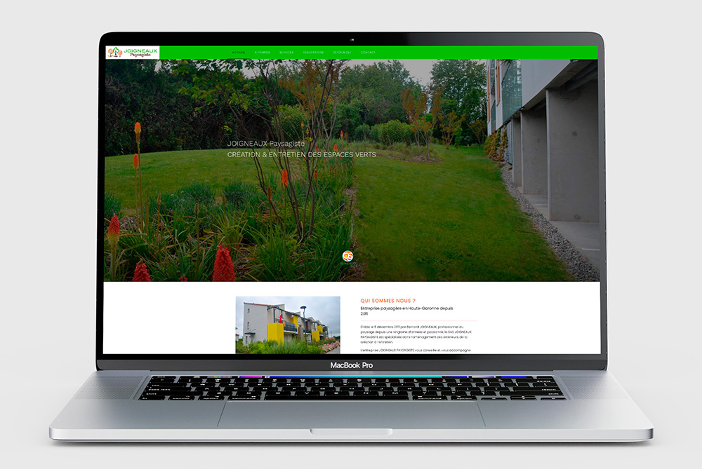 Création site web entreprise paysagère